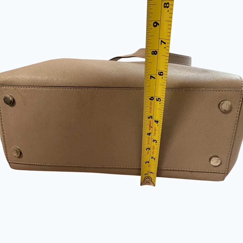 Michael Kors Large Saffiano Leather Laptop Tote Taupe Work Bag - Picture 5 of 16